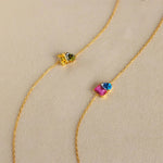 Edelstahl Zirkonia Charm Armband
