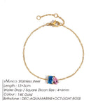 Edelstahl Zirkonia Charm Armband