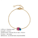 Edelstahl Zirkonia Charm Armband