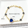Vergoldetes Kristall Herz Armband
