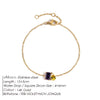 Edelstahl Zirkonia Charm Armband