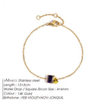 Edelstahl Zirkonia Charm Armband