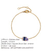 Edelstahl Zirkonia Charm Armband