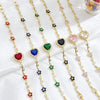 Vergoldetes Kristall Herz Armband
