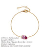 Edelstahl Zirkonia Charm Armband