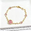 Vergoldetes Kristall Herz Armband