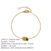 Edelstahl Zirkonia Charm Armband