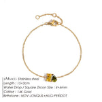Edelstahl Zirkonia Charm Armband