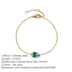 Edelstahl Zirkonia Charm Armband