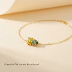 Edelstahl Zirkonia Charm Armband